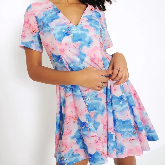 Blackmilk “FAIRY FLOSS EVIL V DRESS” Size Medium M NWT Cotton Candy - Picture 5 of 16